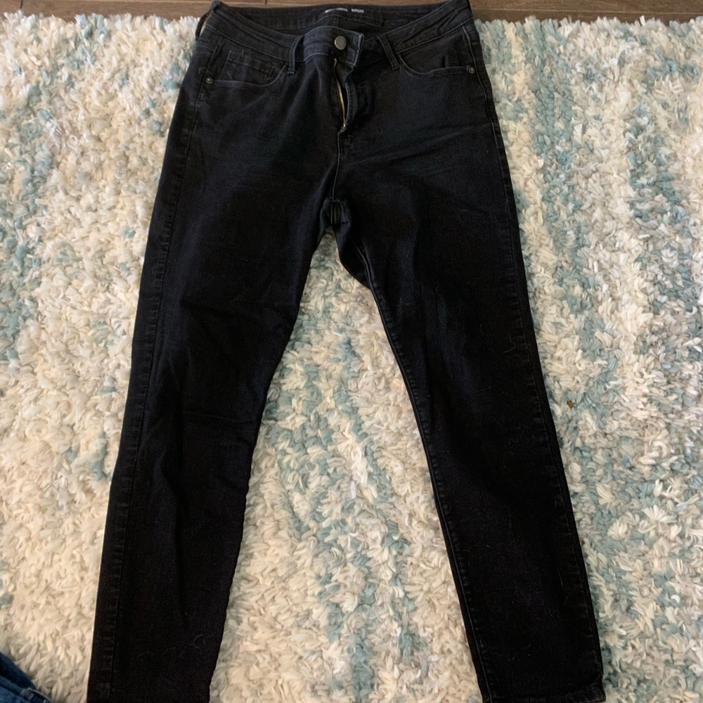 Old navy black rockstar super skinny jeans